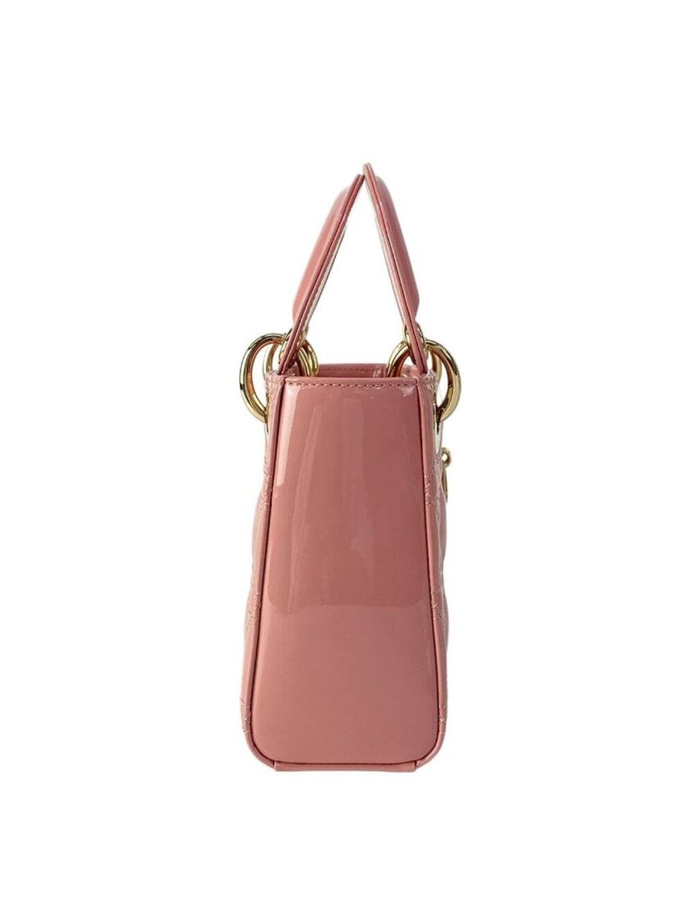 Dior Lady Mini Bag Pink Gold Leather - Picture 2 of 15